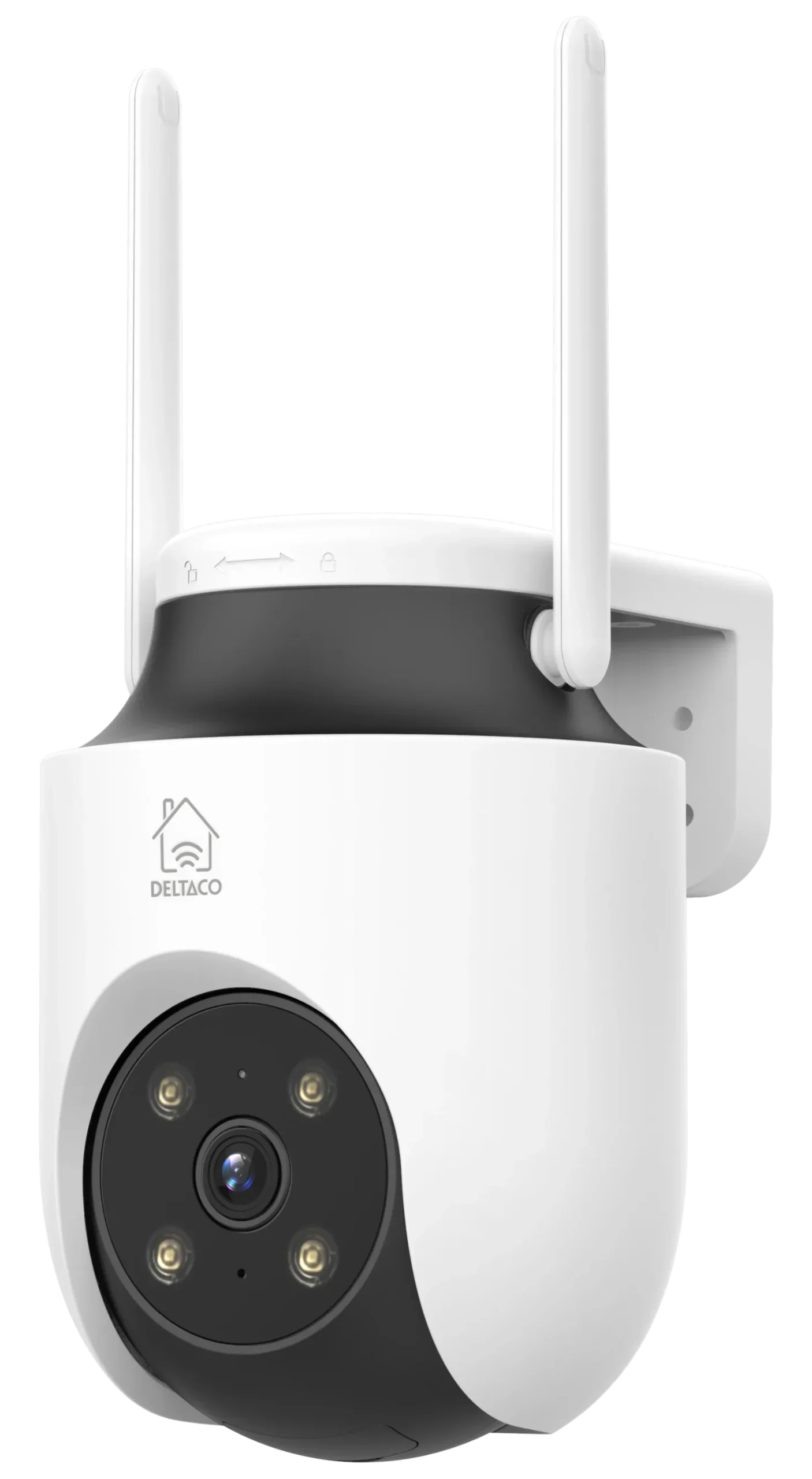 Övervakningskamera Deltaco Smart Home IPC18, 3MP, pan och tilt, vit