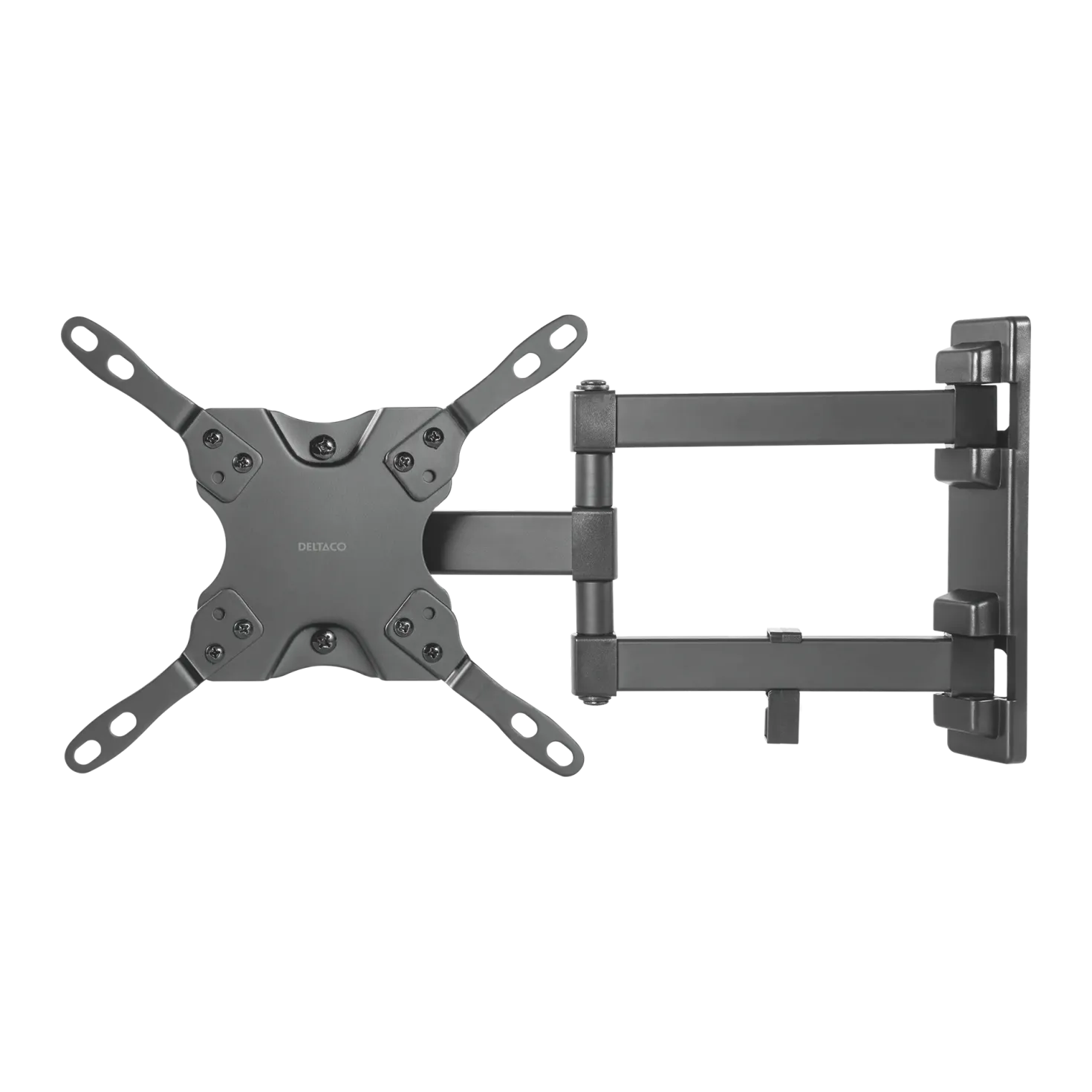 Väggfäste Deltco TV-skärm 15-40 tum, 3 leder, max 20 kg, svart