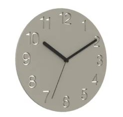 Väggklocka Unilux Impact Hello, tystgående, grå, Ø 40 cm