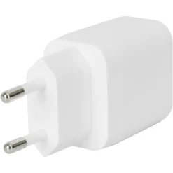 Väggladdare Deltaco USB-C Samsung Superfast Charging, vit