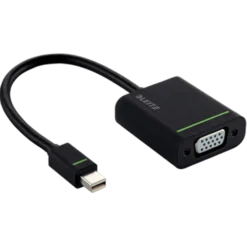 Videoadapter Leitz Mini DisplayPort till VGA, svart, 1080p