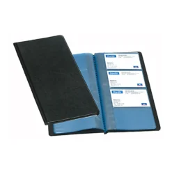 Visitkortsbok Bantex, svart, 96 kort, 55 x 90 mm