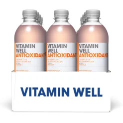 Vitamindryck Vitamin Well Antioxidant, persika, 500 ml