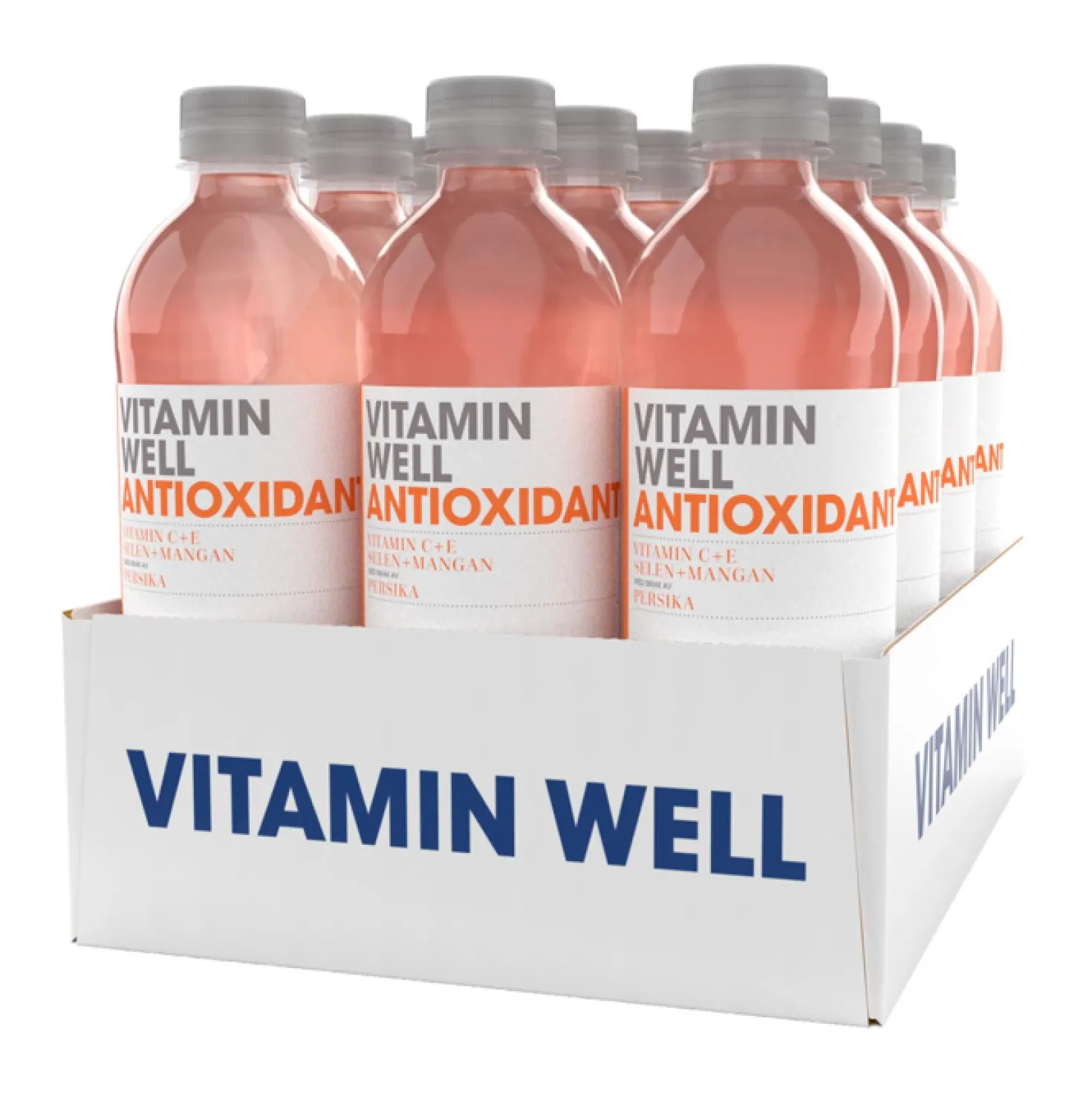 Vitamindryck Vitamin Well Antioxidant, persika, 500 ml