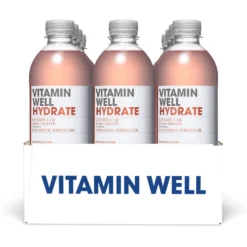 Vitamindryck Vitamin Well Hydrate, rabarber och jordgubb