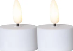Värmeljus LED Star Trading Flamme 3D-flamma, timer, 2-pack