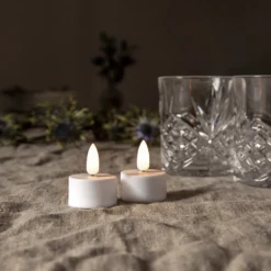 Värmeljus LED Star Trading Flamme 3D-flamma, timer, 2-pack