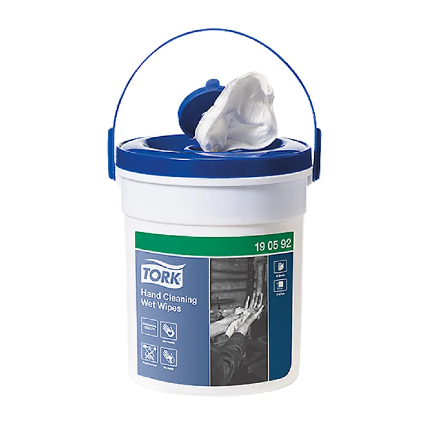 Våtdukar Tork Handrengöring Refill, parfymfri, 4x
