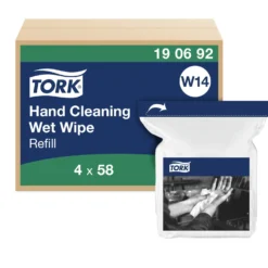 Våtdukar Tork Handrengöring Refill, parfymfri, 4x