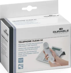 Våtduk Durable Telephone Clean, luddfri, 50 st