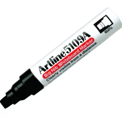 Whiteboardpenna Artline 5109A Bignib, snedställd spets, svart
