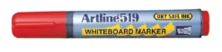 Whiteboardpenna Artline 519, röd, mejslad spets 2,0–5,0 mm