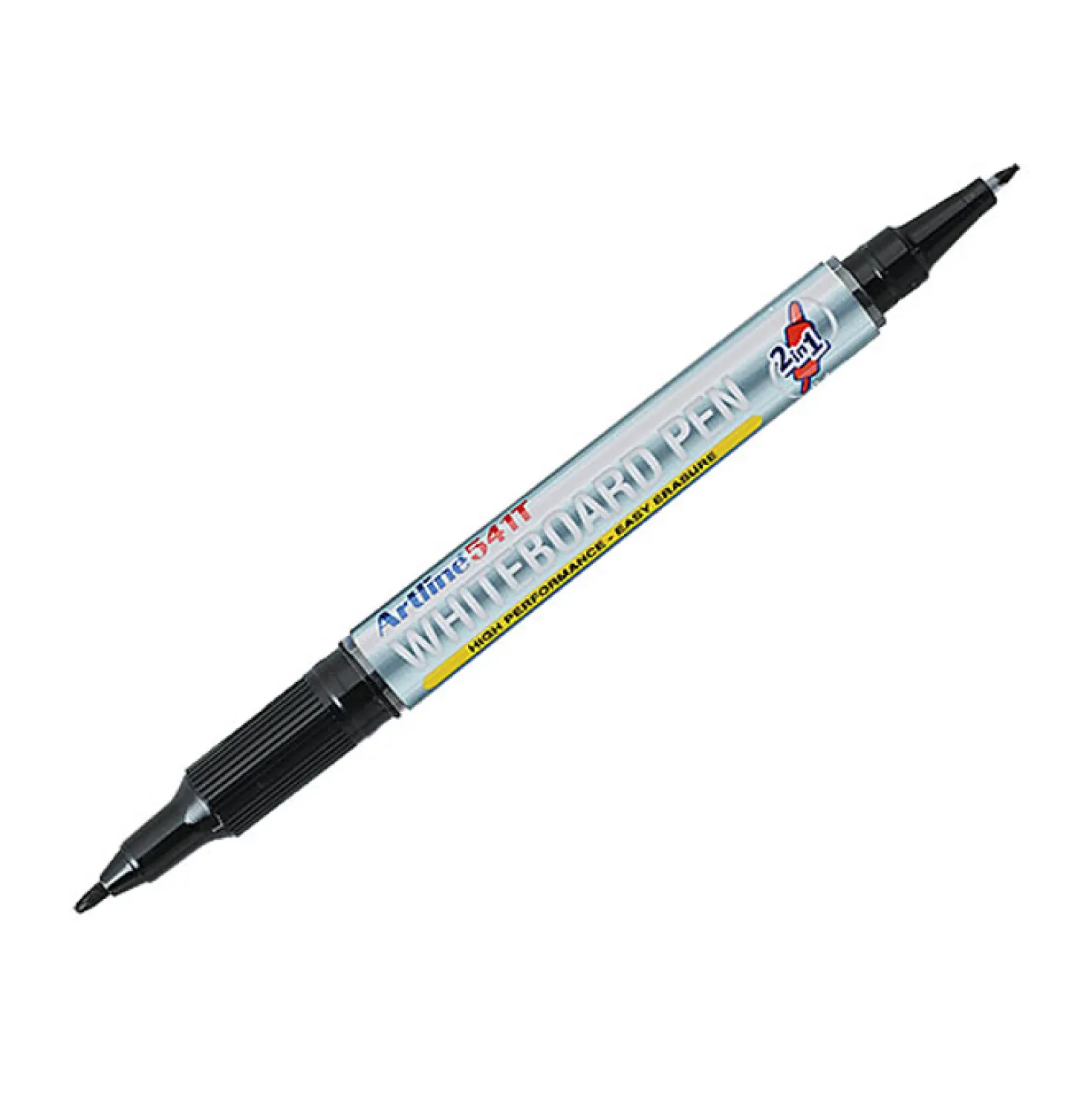 Whiteboardpenna Artline 541T 2-i-1, dubbel spets, svart