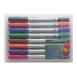 Whiteboardpenna Artline 541T 2i1, 8 färger, xylenfri