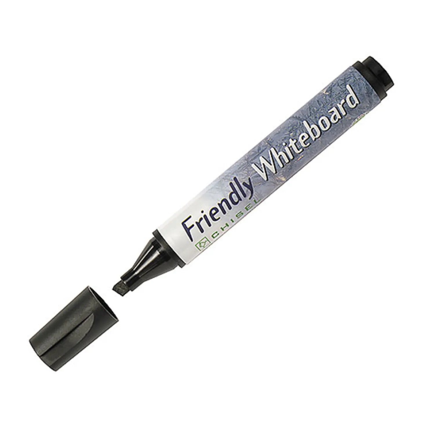 Whiteboardpenna Friendly Kilspets, svart, 2-5 mm