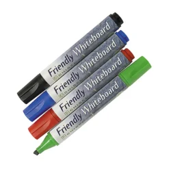 Whiteboardpenna Friendly Snedskuren 2-5 mm, 4-set, blandade färger