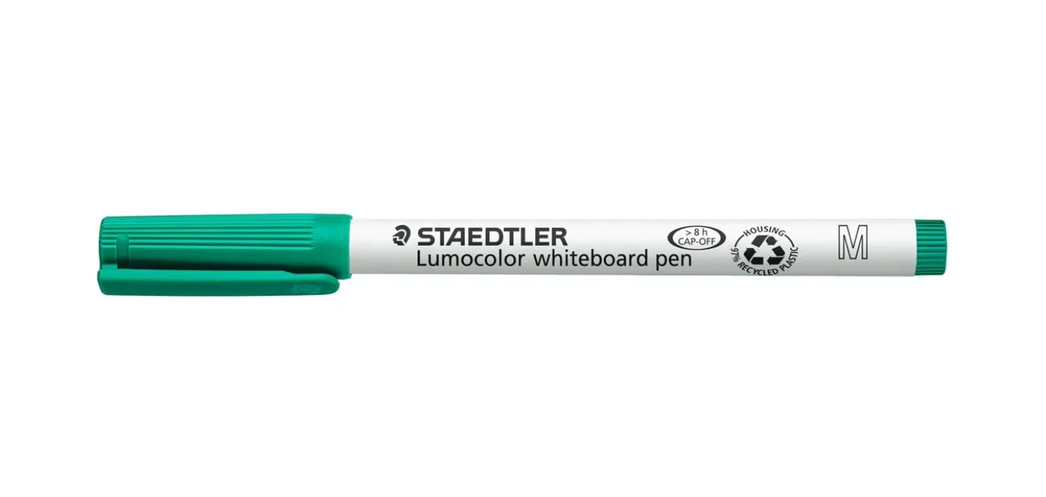 Whiteboardpenna Staedtler Lumocolor 301, grön, 1 mm