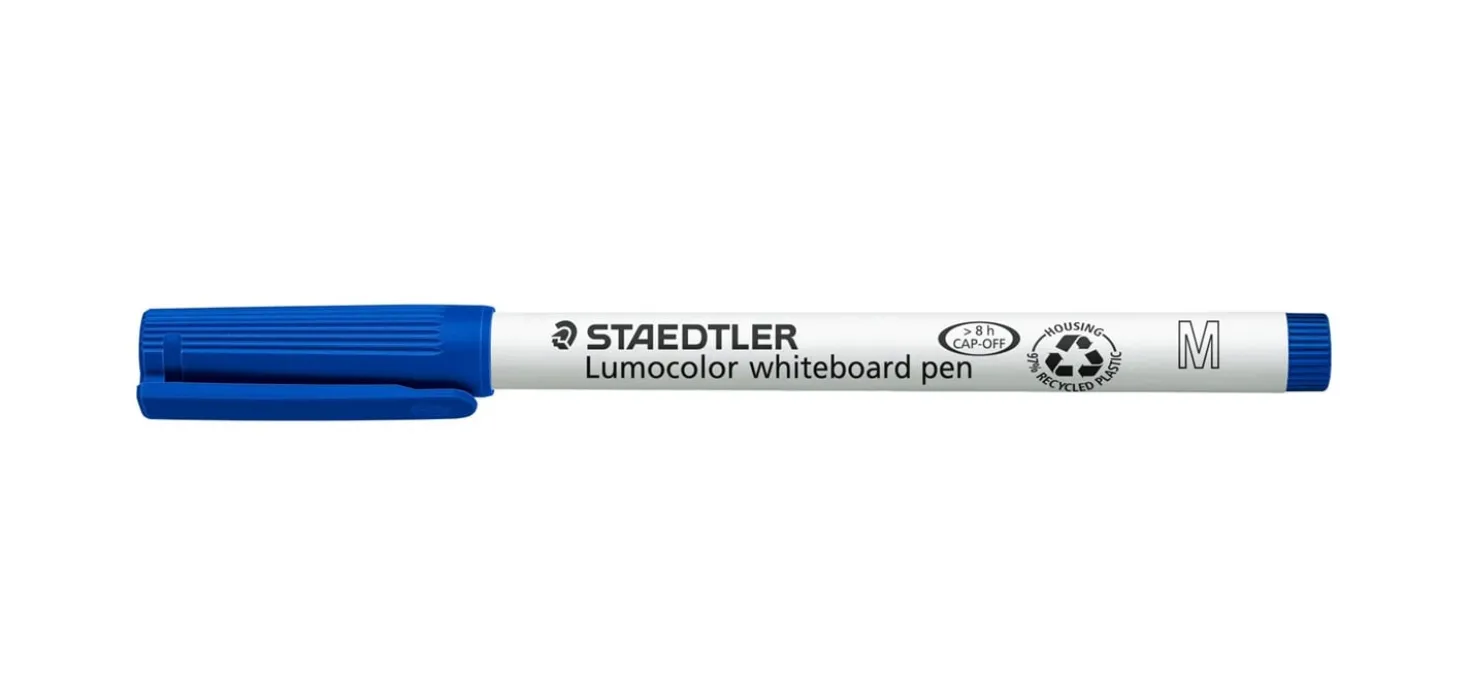 Whiteboardpenna Staedtler Lumocolor 301, konisk spets 1,0 mm, blå