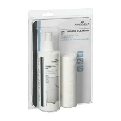 Whiteboardrengöring Durable Spray med Mikrofiberduk, alkoholfri, 250 ml
