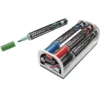 Whiteboardset Pentel Maxiflo Flex-Feel, 4 pennor, magnetisk sudd