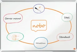 Whiteboardtavla Nobo Premium Stål, magnetisk, 900x600 mm