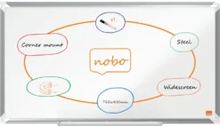 Whiteboardtavla Nobo Premium Stål, magnetisk, 710x400 mm