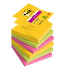 Z-block Post-it Super Sticky R330 Carnival, 76x76mm, 6 block